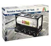 ITALERI 3929S - 1:24 Tecnokar Trailer w/ 20ft Tank, Model Building, Construction Kit, Stand Model Making, Crafts, Hobby, Gluing, Plastic Kit, Detailed
