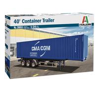 Italeri 3951 40' Container Trailer 1:24 Plastic Model Truck Kit