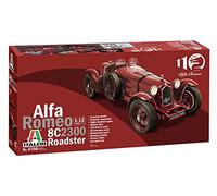 Italeri 4708S Alfa Romeo 1:12 8C/2300 1931-33 Building, Stand Model Making, Crafts, Hobby, Gluing, Plastic Kit, red, Mittel