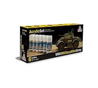 Italeri 510000440 acrylic set, WWII military, allied army