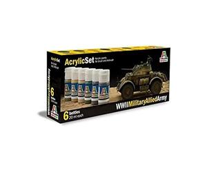 Italeri 510000440 acrylic set, WWII military, allied army