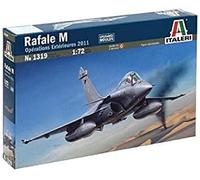 Italeri Scale Model Kit Rafale M 1:72 External Operations 2011 Fighter Jet