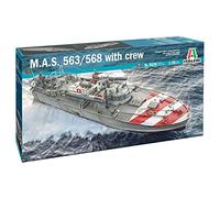 Italeri 5626S 5626S-1:35 M.A.S. 568 4a Torpedo Boat with Crew, Model Building, Kit, Standing Model Building, Crafts, Hobby, Gluing, Plastic Kit, Detailed Unpainted