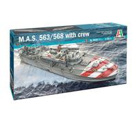 Italeri 5626S 5626S-1:35 M.A.S. 568 4a Torpedo Boat with Crew, Stand (US IMPORT)
