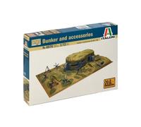 Italeri 6070 1/72 Scale Model Kit WWII Battlefield Bunker And Accessories