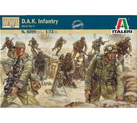 Italeri 6099 Plastic Model Kit – WWII German Afrika Korps DAK Infantry 1:72 – 48 Figures