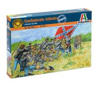 Italeri Plastic Model Kit Confederate Infantry #6178 1/72 Brown