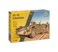 Italeri 6530 1/35 Scale Military Model Kit WWII Italian AS.42 Sahariana Car