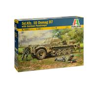 ITALERI 6561 1:35 Sd.Kfz. 10 DEMAG D7 with German Paratroops - 4 figures