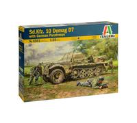 ITALERI 6561S - 1:35 Sd.Kfz.10 Demag D7 w/German Paratr. , Modellbau (US IMPORT)