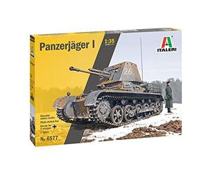 ITALERI 6577S 1:35 Ger Hunter Building, Construction, Stand Model Making, Crafts, Hobbies, Gluing, Plastic, Detailed Tank kit, Military, Multicoloured