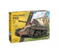 ITALERI 6599 Tank P40 Scale 1:35, Model Kit, Plastic Model to Assemble, Model Making, IT6599