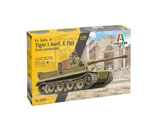 Italeri 6767 Pcs. Kpfw. VI Tiger I Ausf. E (TP) Early Production, 1:35 Scale, Plastic Model Kit/Model Assembly
