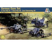 GERMAN GUNS SET: PAK35-PAK40-FLAK38 - MILITARY VEHICLES 1:72 - Italeri 7026