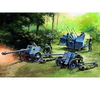 Italeri 7026 1/72 Guns Set PAK35 PAK40 FLAK38 Plastic Model Kit