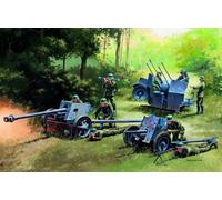 Italeri 7026 German Pak37/40 & Flak48 Guns Set (1:72 Scale)
