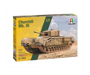 Italeri 7083S 1:72 Brit. Churchill Mk. III, Construction, Stand Mode (US IMPORT)