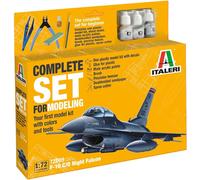Italeri 72009 1:72 Model Set F-16 C/D Night Falcon - Complete Set, M (US IMPORT)
