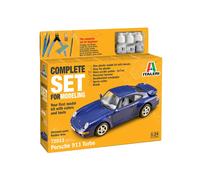 Italeri 72013 Complete Set Porsche 911 Turbo 1:24 Scale Plastic Model Kit/Plastic Model Assembly