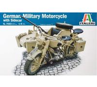 BMW R75 WITH SIDECAR - MILITARY MOTOR BIKES 1/9 MODEL - ITALERI 7403