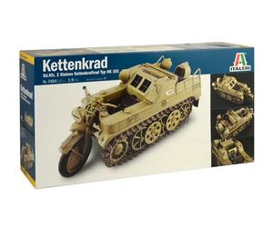 Italeri 7404 - NSU HK 101 Kettenkrad WWII Vehicle - 1/9 Scale Plastic Kit T48