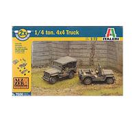 Italeri 1/72 (20mm) Willys Jeep (2 x Fast Assembly)