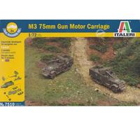 1:72 Italeri M 3 75 MM HALF TRACK KIT IT7510 Model