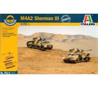 Italeri 1/72 (20mm) M4A2 Sherman Mk III (Fast Build x2)