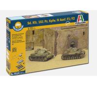 ITALERI 7514 1/72 German Panzer IV Sd Kfz 161 F1/F2 2 X Wargame Tanks Model Kit