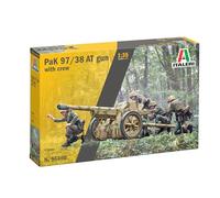 Italeri 96460 Pak 97/38 AT Gun with Crew, 1:35 Scale, Plastic Model Kit/Model Assembly