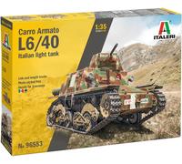 Italeri 96553 1/35 L6/40 Italian Light Tank Plastic Model Kit