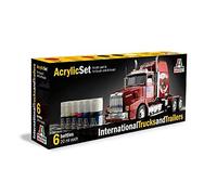 Italeri, acrylic set international trucks and trailers, 510000435