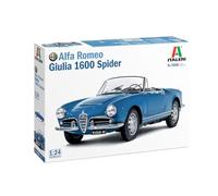 Italeri Model Kit Alfa Romeo Giulia 1600 Spider 1:24 Scale (3668)