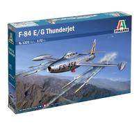 Italeri F-84 E/G Thunderjet 1:72 Military Aircraft Plastic Model Kit 1321