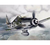 Italeri Scale Model Kit Focke-Wulf Fw-190 D-9 (Kit 1312) 1:72 Scale Unpainted
