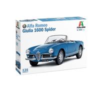 Italeri Model Kit Alfa Romeo Giulia 1600 Spider 1:24 Scale (3668)