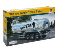 1:24 ITALERI Tank Trailer For Truck We Are Familiy Trasporto Latte Kit IT3911 Mo