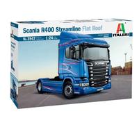Italeri Model Truck Kit Scania R400 Streamline Flat Roof 1:24 Unvarnished ITA3947