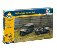 Italeri 1/72 (20mm) Willys Jeep (2 x Fast Assembly)