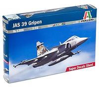 ITALERI ITA1306 Jas 39 Gripen Aircraft Model kit, Multi, 195mm Length