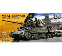 Italeri ITA6568 1:35 M4A1 Sherman with US Infantry Figures (US IMPORT)