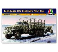Italeri KNL Hobby 1/35 Scale Model 6499 CCKW353 GMC 2.5 ton Truck and 76.2mm ZIS-3 Plus