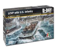 ITALERI LCVP With US Infantry D-Day 6524 1:35 Military Model Kit