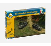 ITALERI M3 75mm Gun Motor Carriage 7510 1:72 Fast Assembly Model Kit