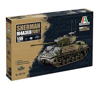 ITALERI M4A3E8 Sherman Fury 1/56 Scale Model Kit, Unpainted, Assembly Required