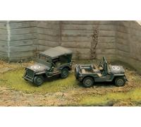 Italeri model figures kit 1/72 1/4 TON 4X4 TRUCK (2 FAST ASSEMBLEY MODELS)