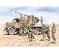 Italeri model figures kit 1/72 AUTOCANNONE RO3 WITH 90/53 AA (2 FAST ASSEMBLEY M