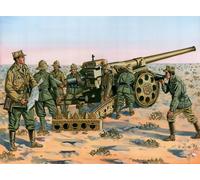 Italeri Figures Kit 1:72 Italian Cannon 149/40 with Crew - New