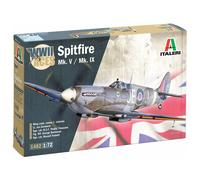 Italeri Spitfire Mk.V/Mk.IX 1:72 WWII Aces RAF Fighter Model Kit 1482