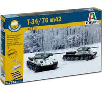 Italeri Model Kit T34/76 M42 1:72 - Fast Assembly IT7523 (2 Models)